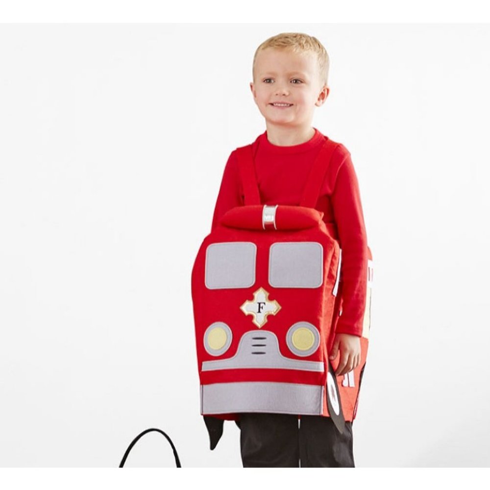 Pottery Barn Red Fire Truck Kids Costume